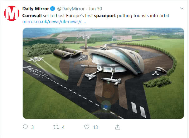Major UK news titles caught out in space tourism fake news scandal