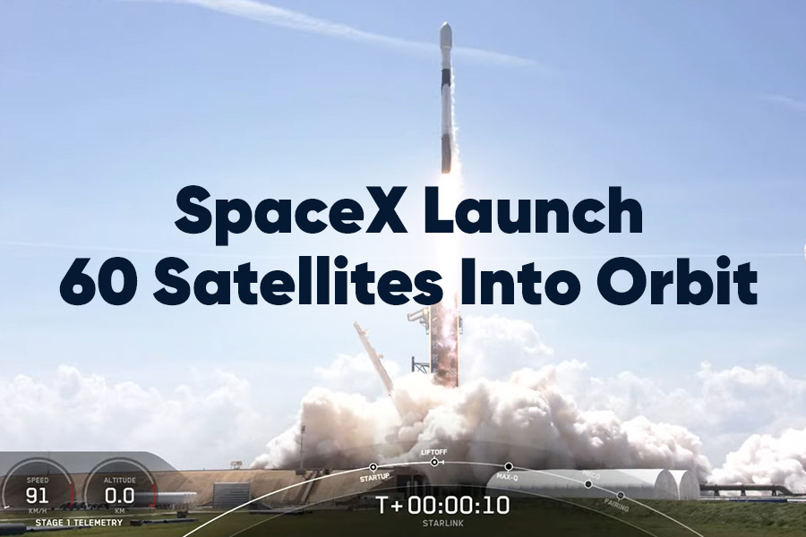 SpaceX launch 60 satellites into orbit