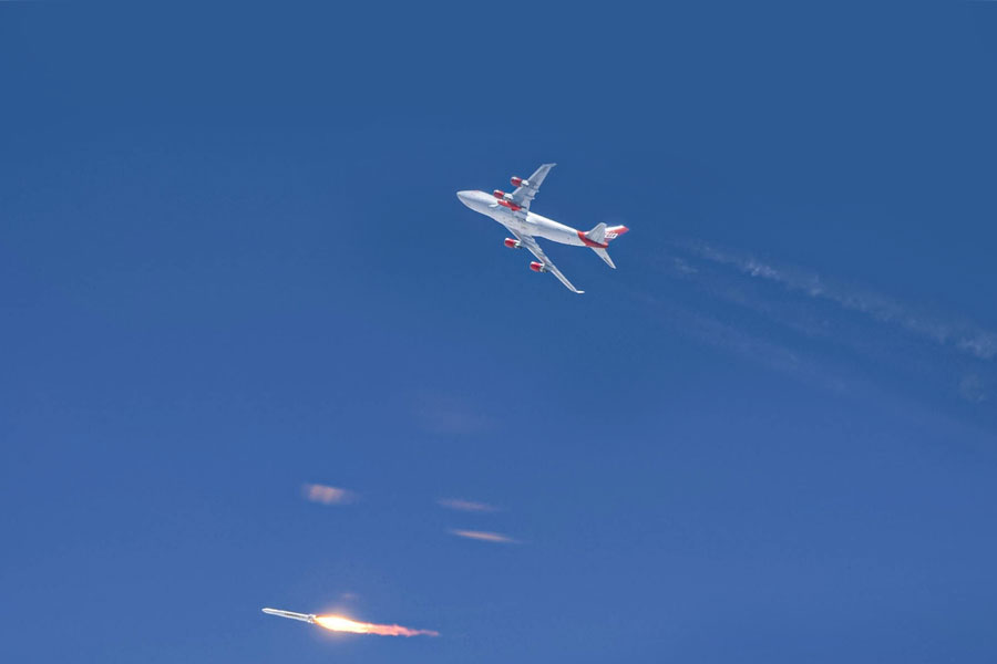 Virgin Orbit test launch ends with controlled explosion