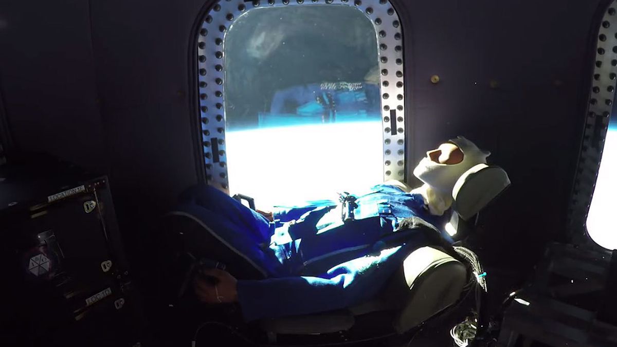 New display at Space Camp: Mannequin Skywalker from Blue Origin