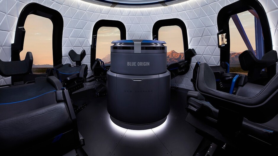 Blue Origin crew capsule. 