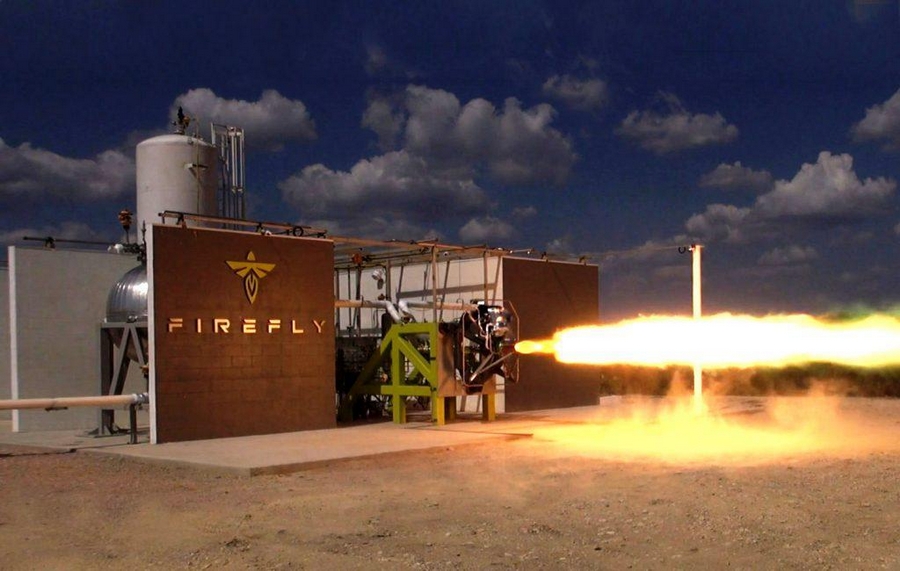 first Firefly Alpha rocket engine test