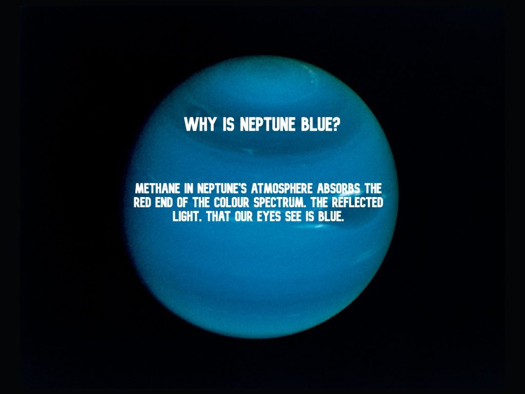 Why is neptune blue