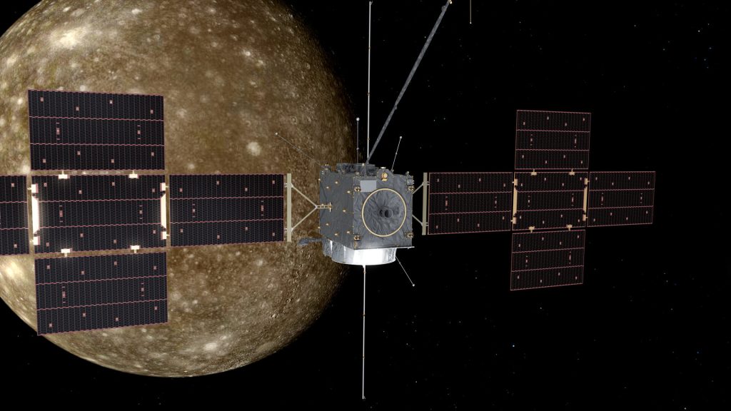 JUICE spacecraft moons flyby