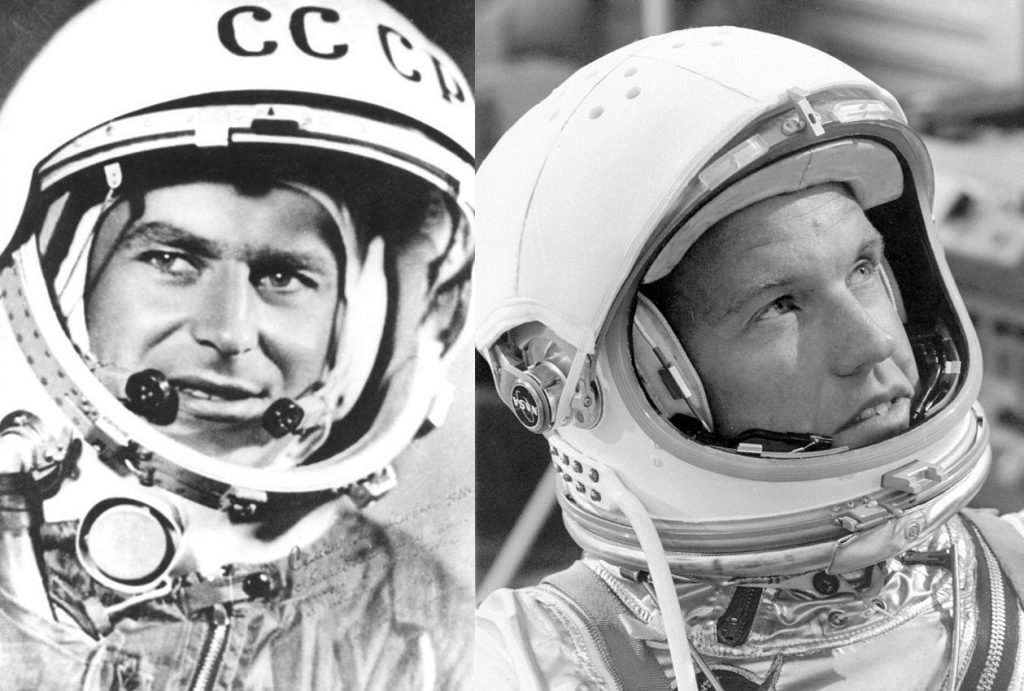 First astronauts to sleep in space
