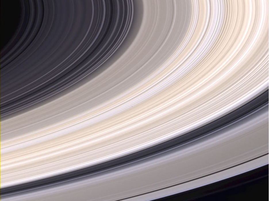 Saturn rings color