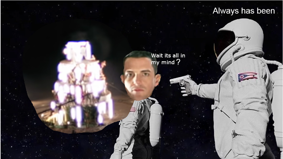 A collage to the song Spaceman