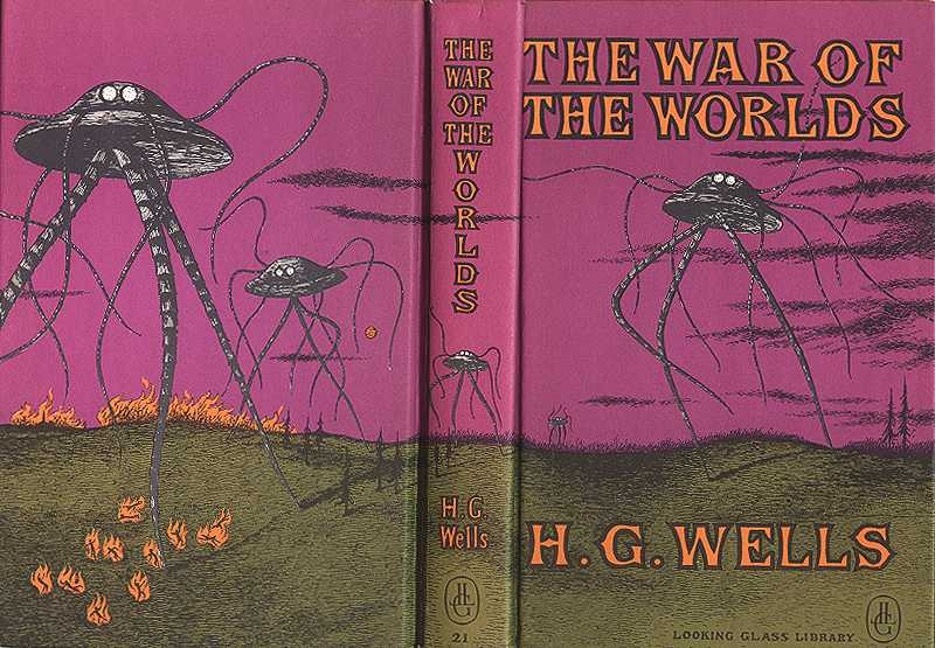 Herbert Wells “The War of the Worlds” book cover