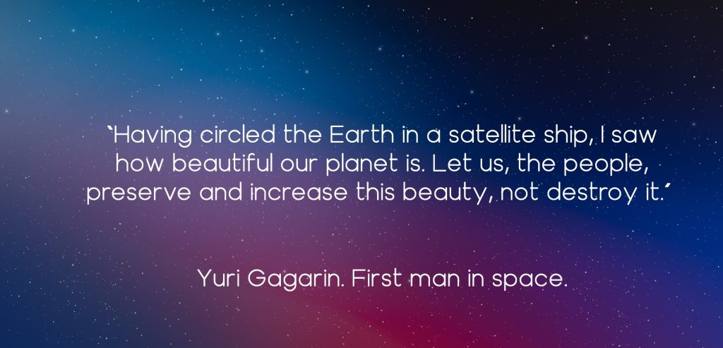 Yurii Gagarin space quote