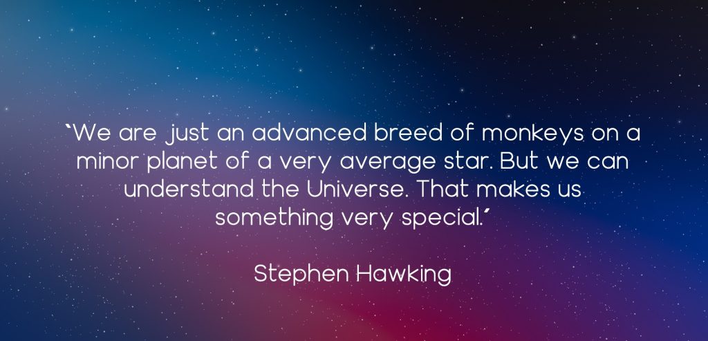 Hawking space quote