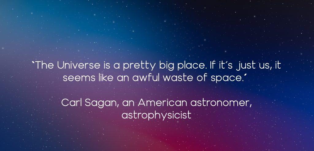 Sagan space quote