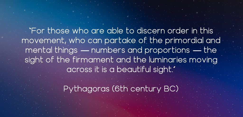 Space Quote - Pythagoras
