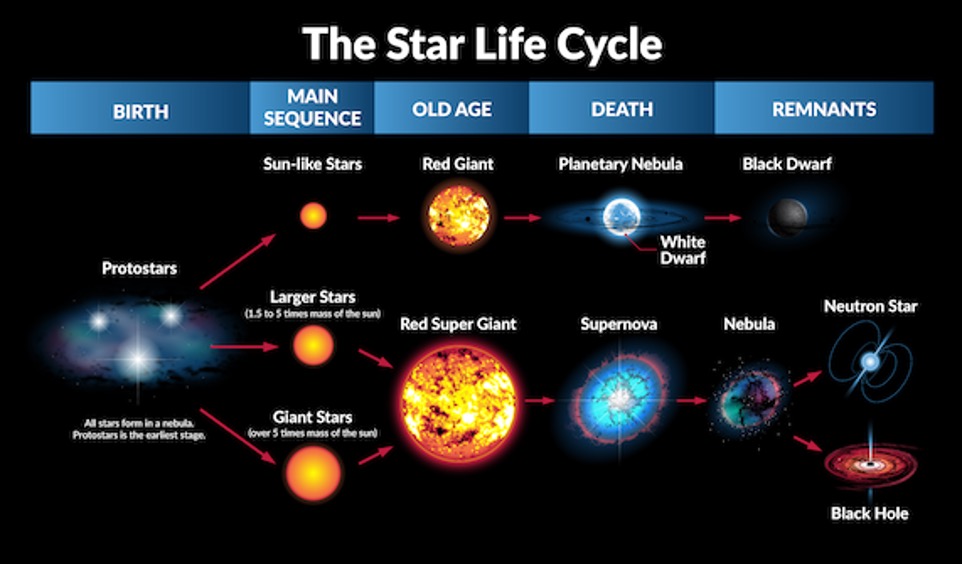 star life cycle from birth to remnants