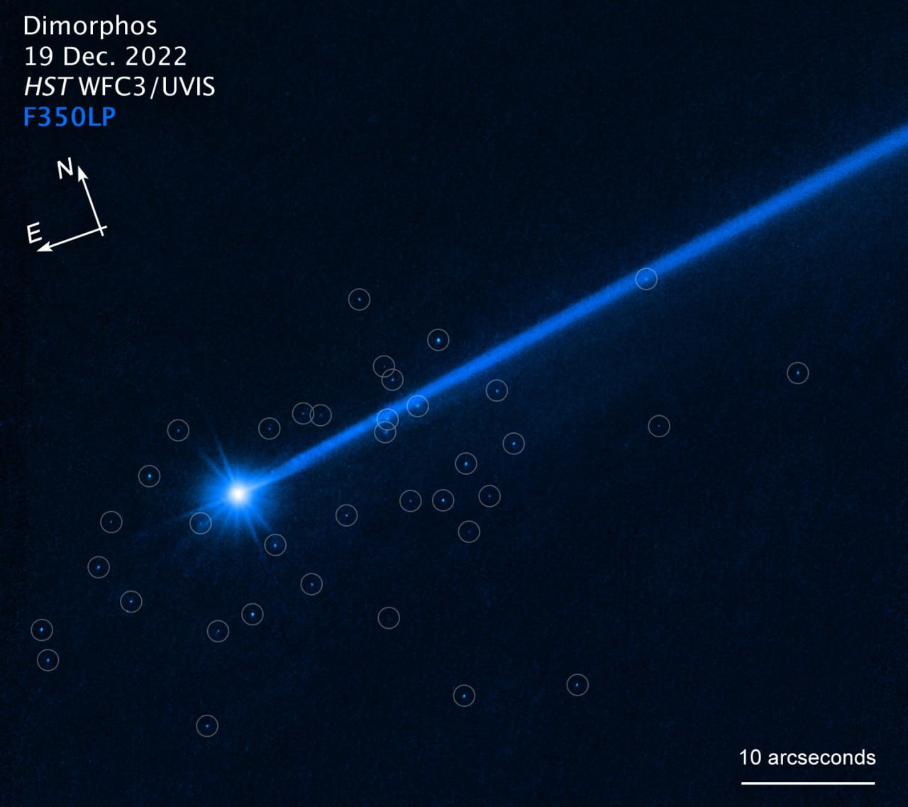 Hubble discovers 37 boulders near Dimorphos likely from DART crash