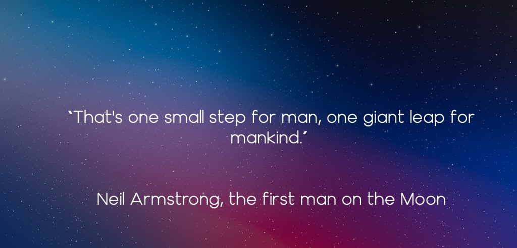 Neil Armstrong famous space quote
