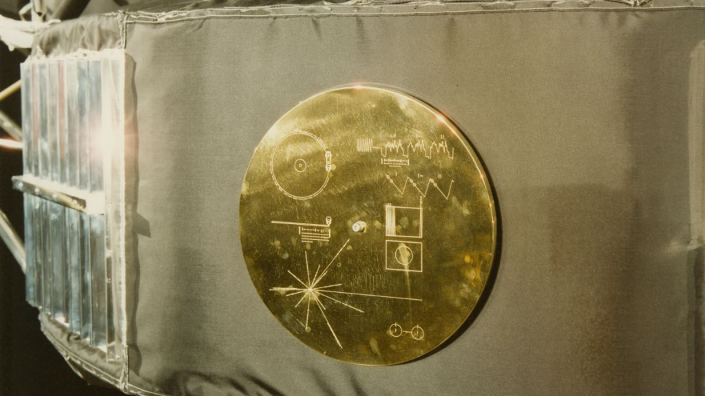 Golden record on Voyager space probe