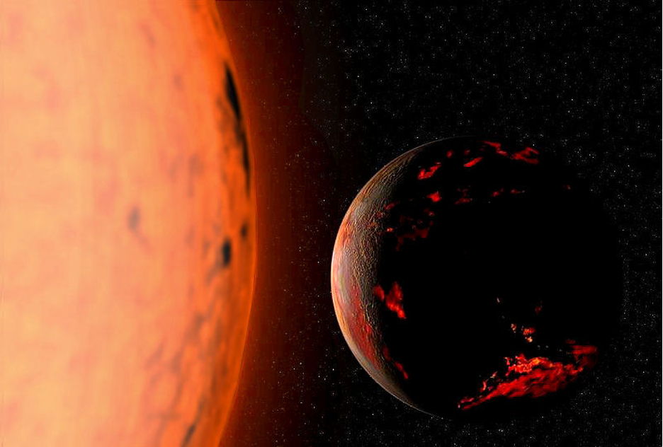 Earth after the Sun became a red giant