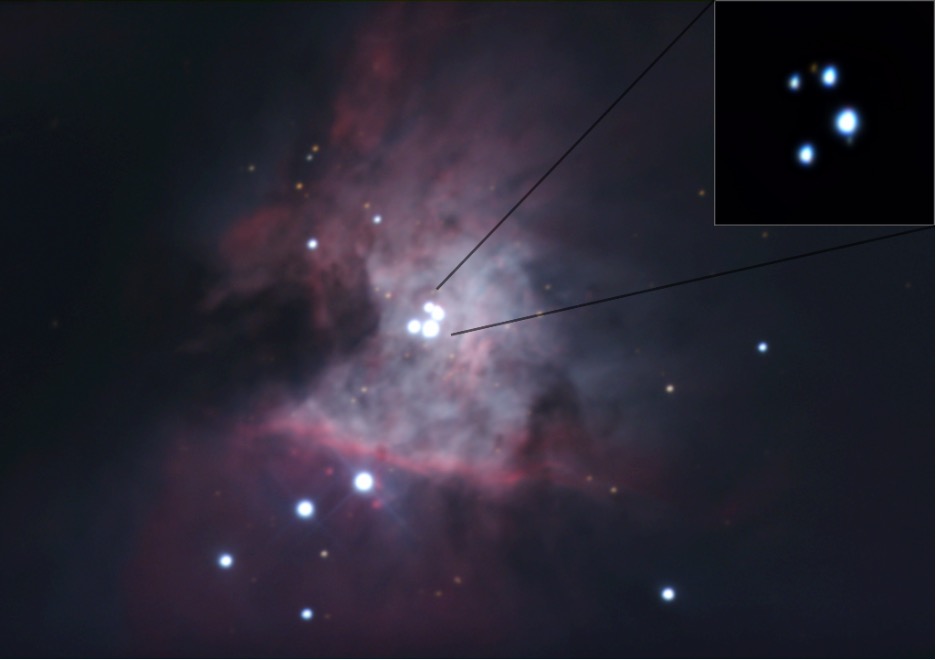 The Trapezium Cluster in Orion Nebula