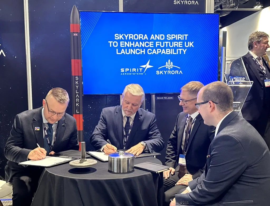 Skyrora and Spirit AeroSystems have announced a collaboration on orbital launch capability.