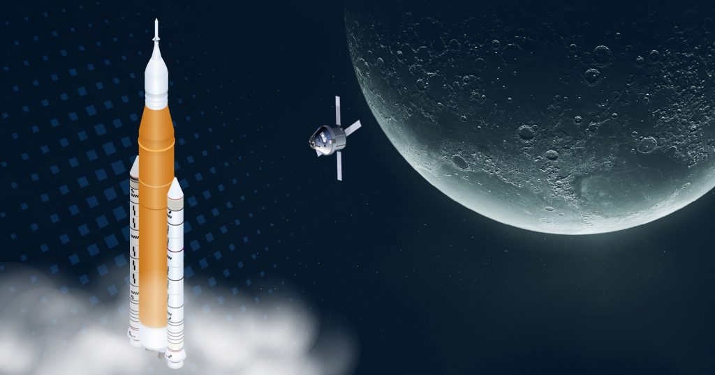 (SLS) rocket and the Orion spacecraft