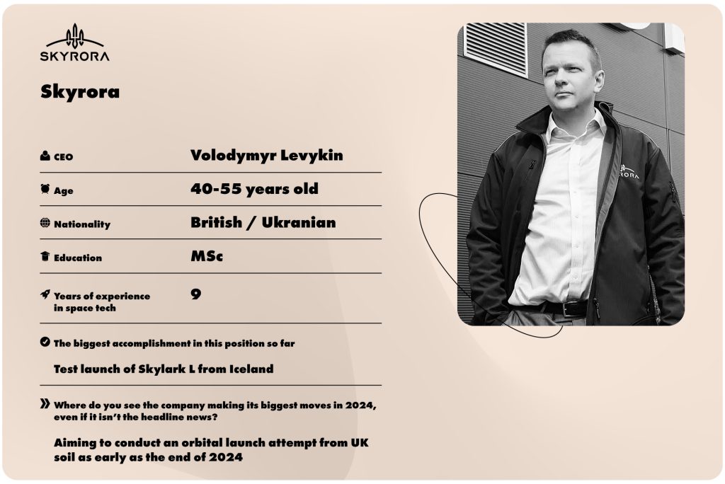 Volodymyr Levykin, CEO of Skyrora Ltd.