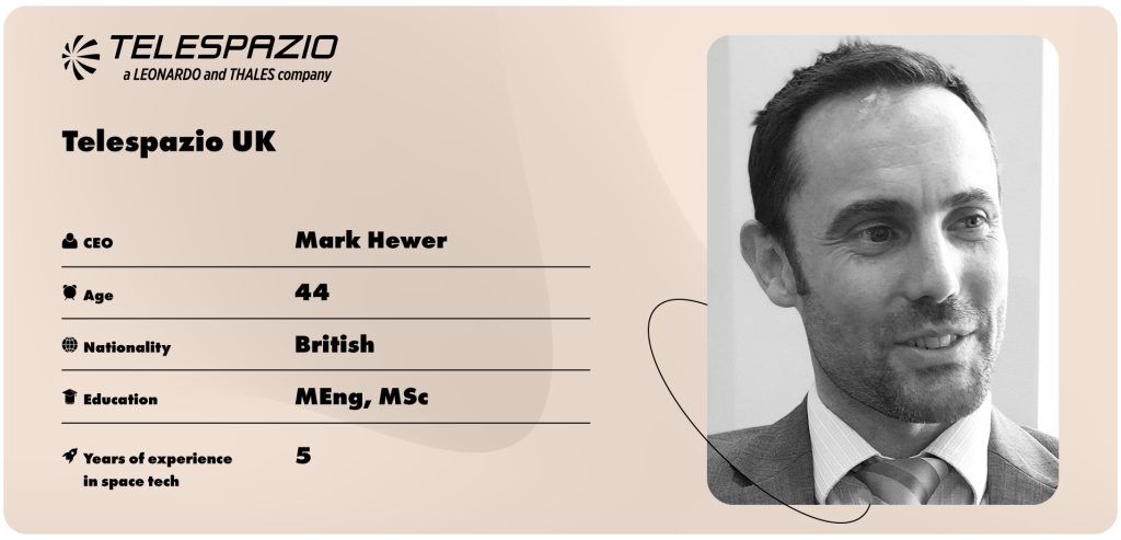 Mark Hewer, CEO of Telespazio UK