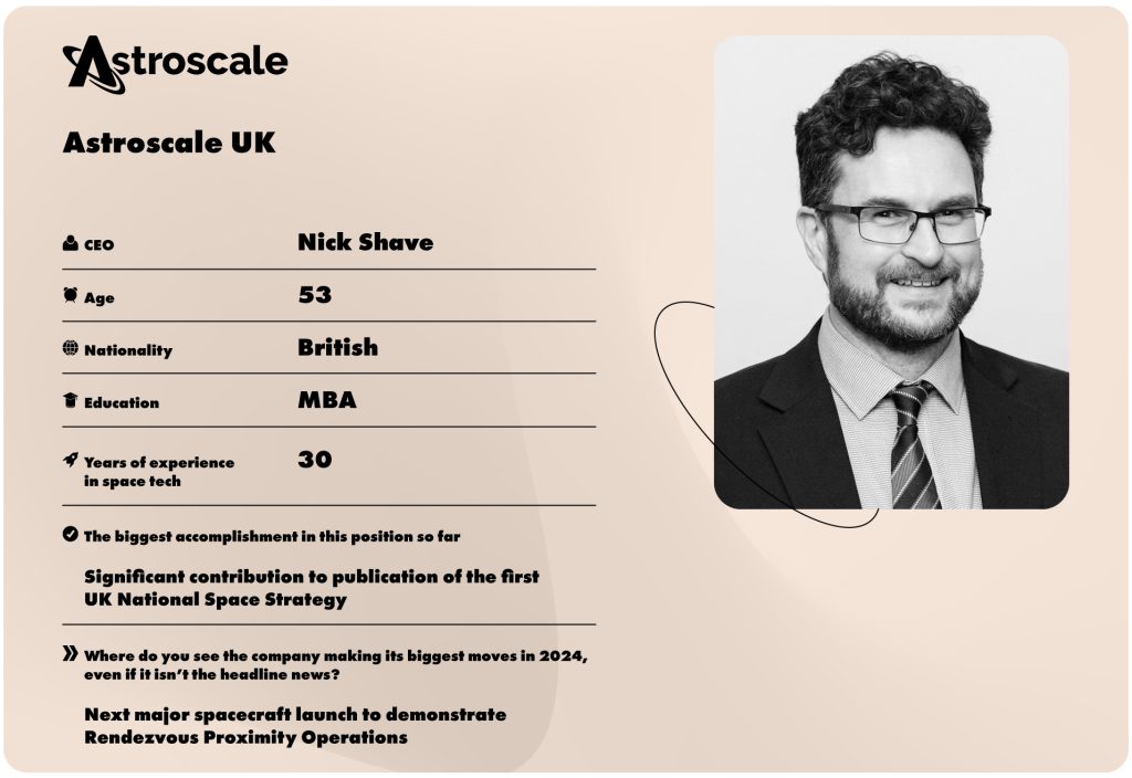 Nick Shave, UK Managing Director, Astroscale 