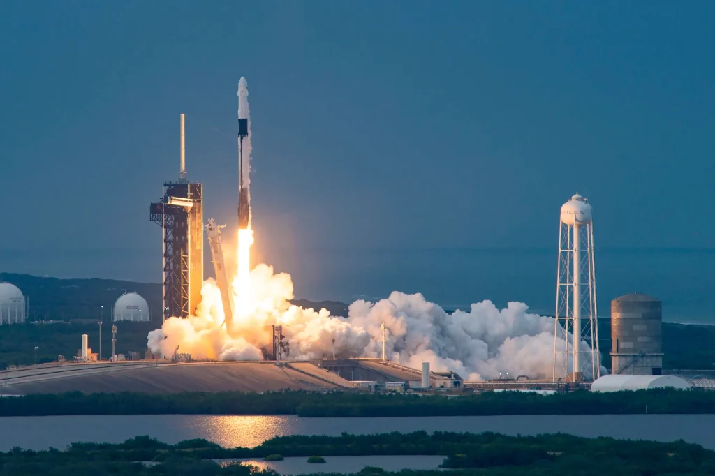 Falcon 9 rocket lifts off on the Ax-3 mission