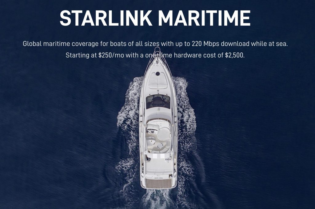 Canadian Starlink Maritime package