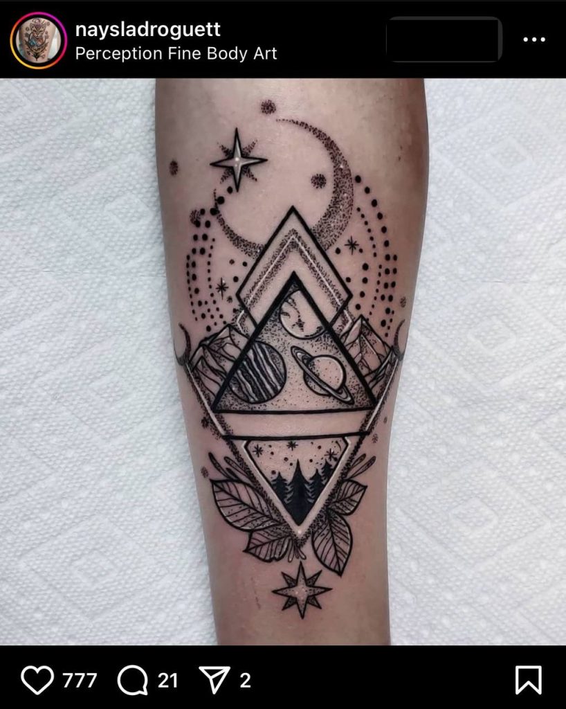 Complex universe tattoo