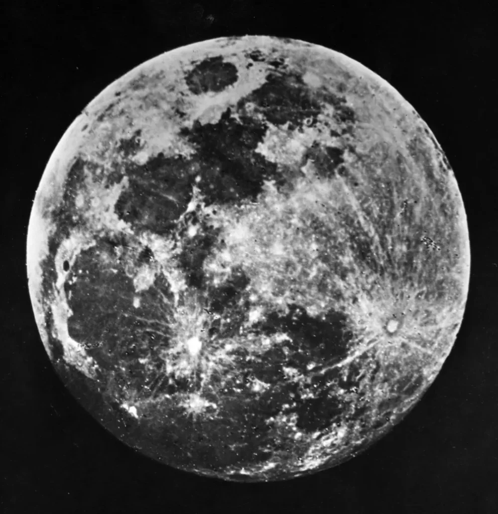 First photo of the Moon