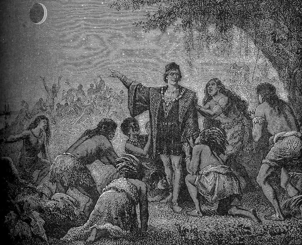 Columbus and the Red Moon legend