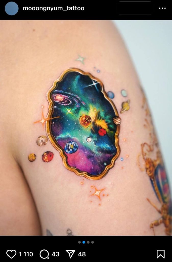 Parallel universe tattoo