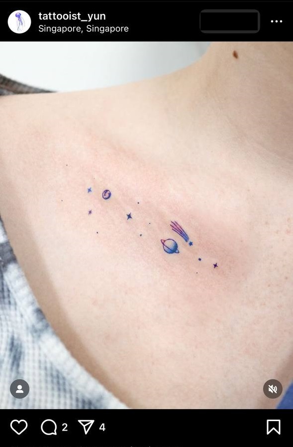 Small universe tattoo