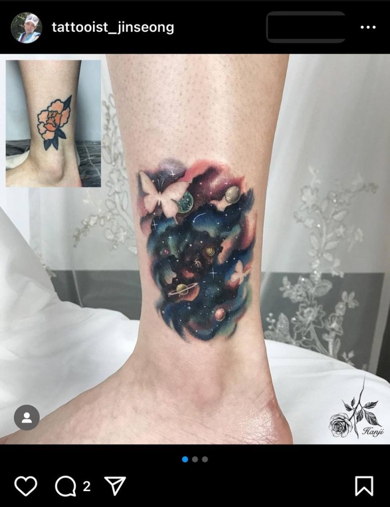 Universe tattoo for her