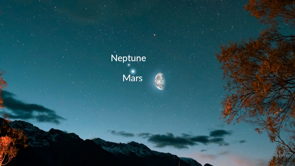 Mars and Neptune Conjunction