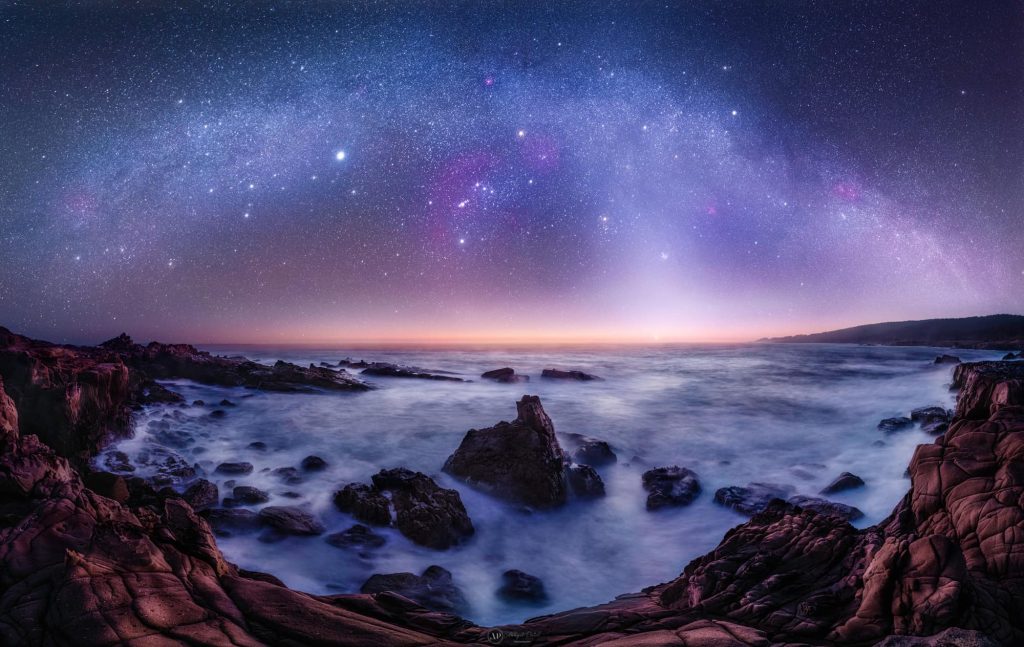 Milky Way over Northern Cali coast