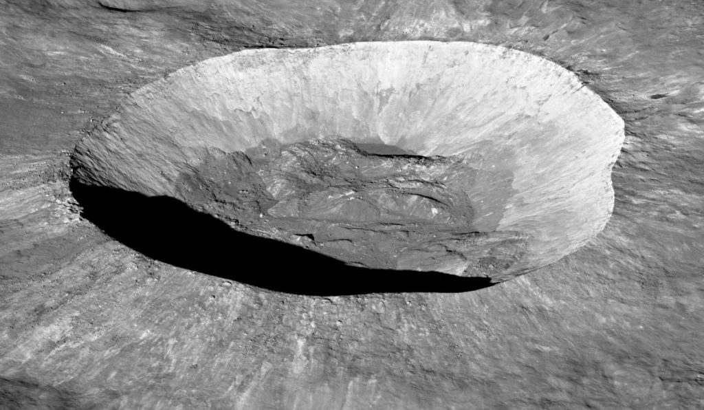 The lunar crater Giordano Bruno