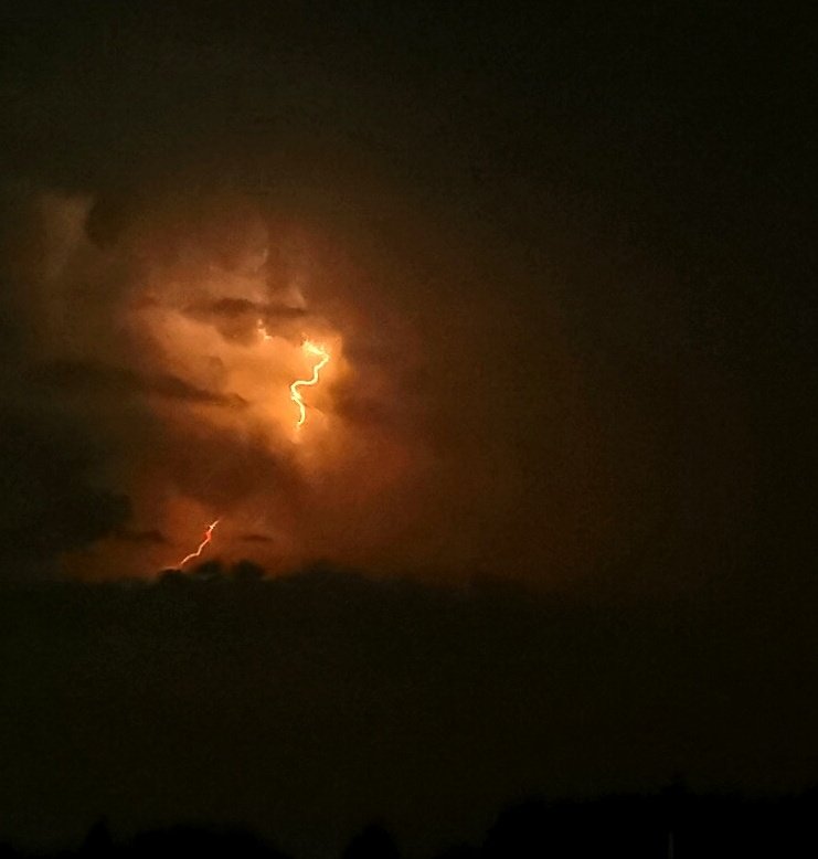 Orange lightning 