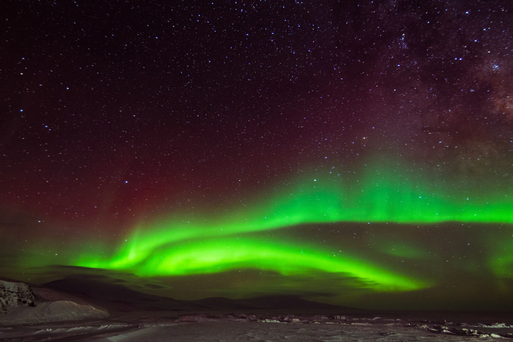 Aurora over Antarctica
