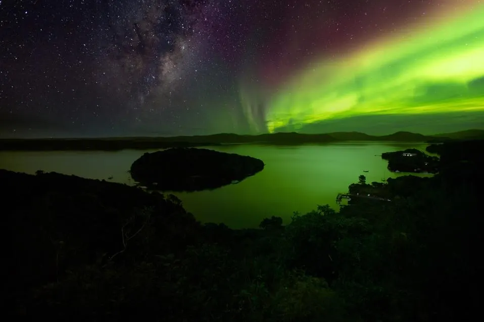 Aurora Australis over New Zealand 