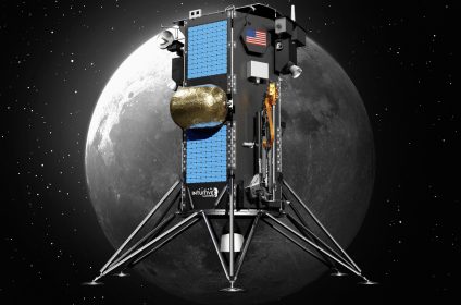 Intuitive Machines' second moon lander, named Athena, arrived on Florida's Space Coast on Jan. 28, 2025.