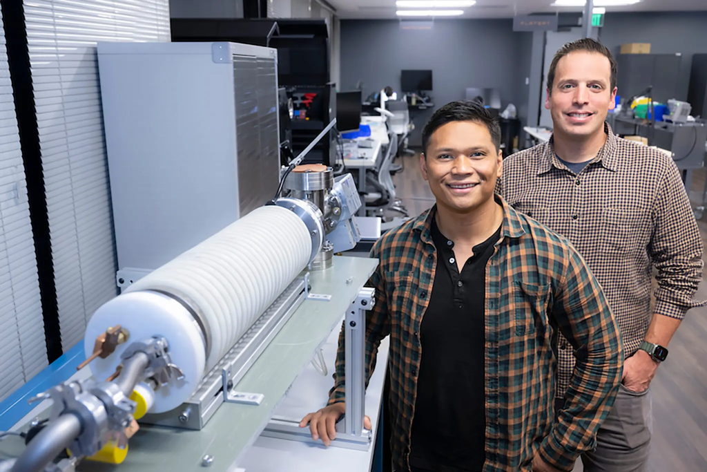 AstroForge’s founders, Jose Acain (left) and Matt Gialich (right.). Credit: Ed Carreon/AstroForge