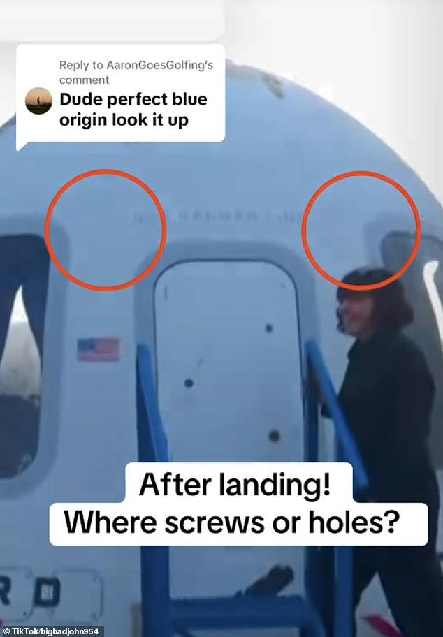 blue origin ns-31 landing capsule conspiracy