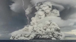 Tonga Volcano Eruption Shockwaves Reached Satellites, Study Reveals